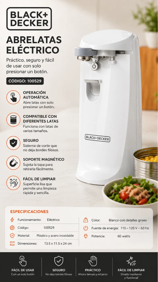 ABRELATAS BLACK-DECKER