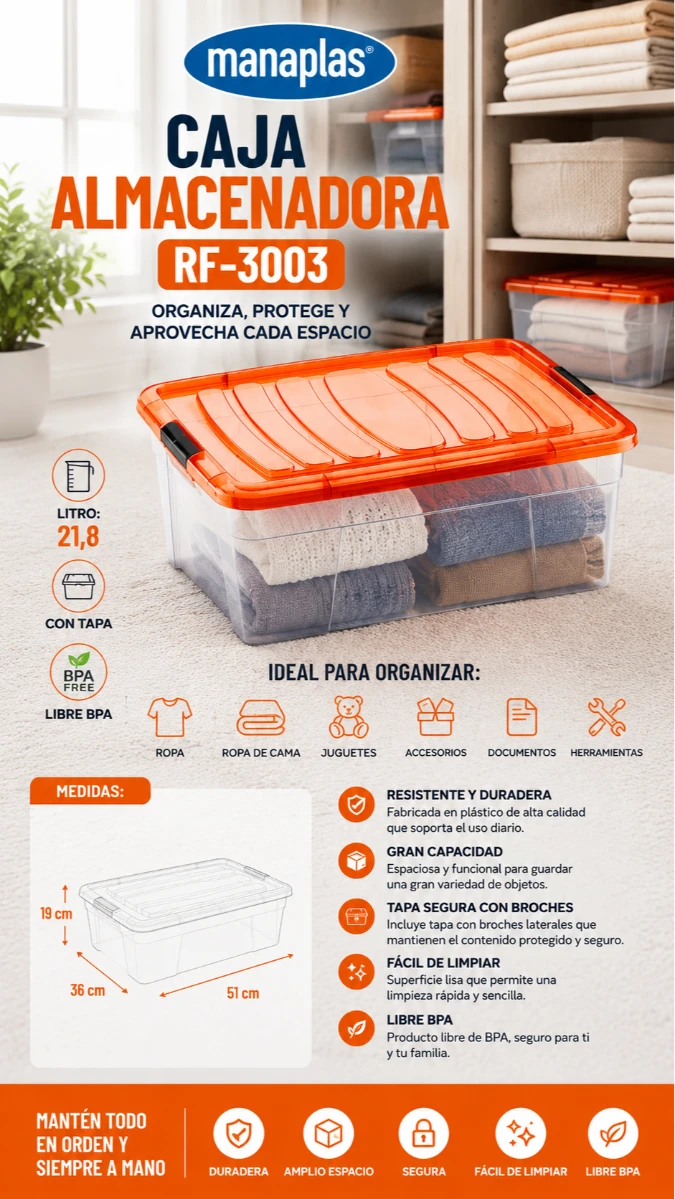 CAJA MULTIUSO RF/3003  MANAPLAS