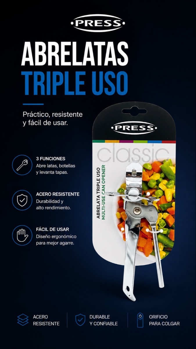 ABRELATAS TRIPLE USO PRESS RF/76005