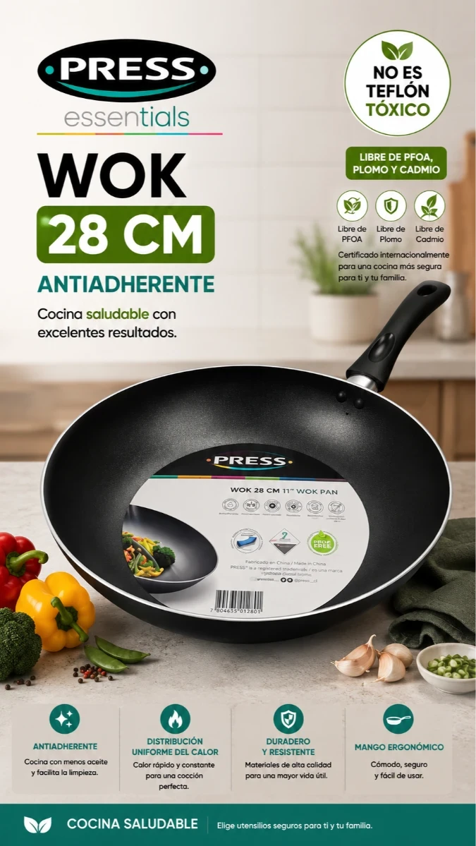 WOK 28CM RF/77009   PRESS