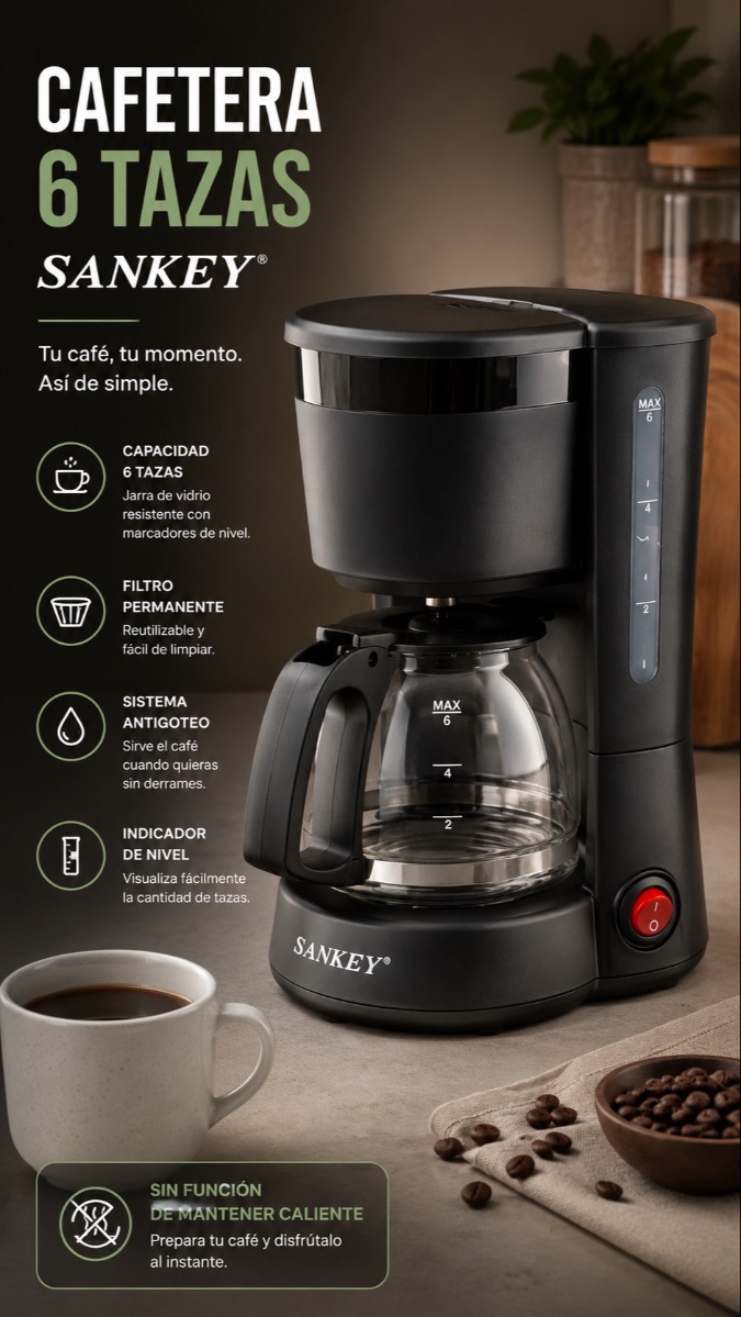 CAFETERA ELECT. 6TZ SANKEY