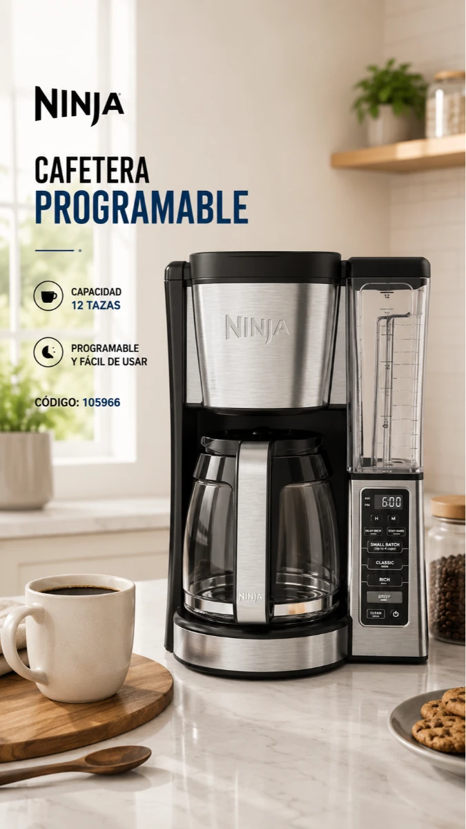 CAFETERA ELECTRICA 12TZ  NINJA   RF/CE250