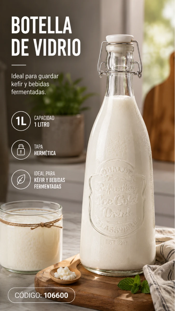 BOTELLA DE VIDRIO 1LT