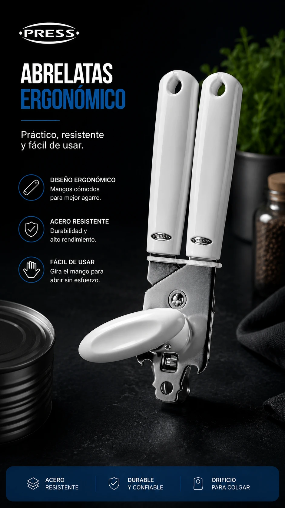 ABRELATAS BLANCO RF/76007   PRESS